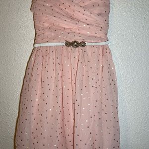 NWT A.Byer pink and polka dot dress